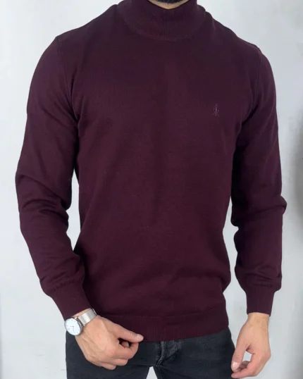 Muška pamučna rolka 8025 bordo