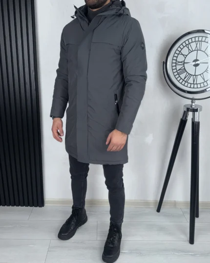 LUKSUZ PREMIUM ZIMSKA JAKNA 7032 SIVA