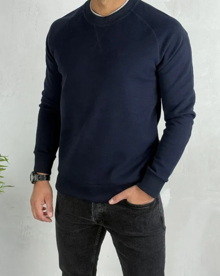Muški premium duks 9014 teget