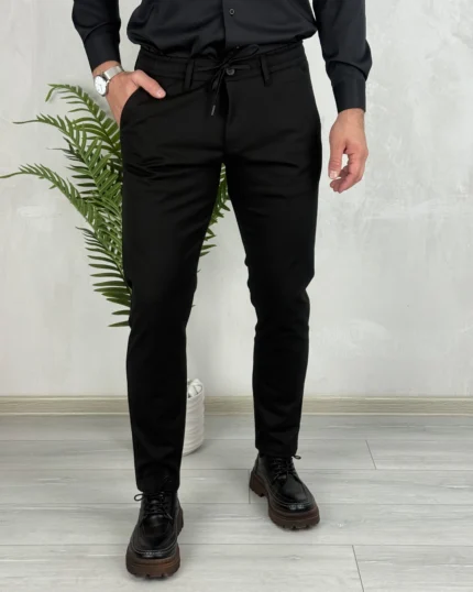 Muške premium-komfor pantalone 1045 crna