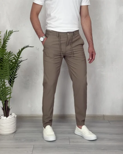 Muške joger pantalone 1044 braon