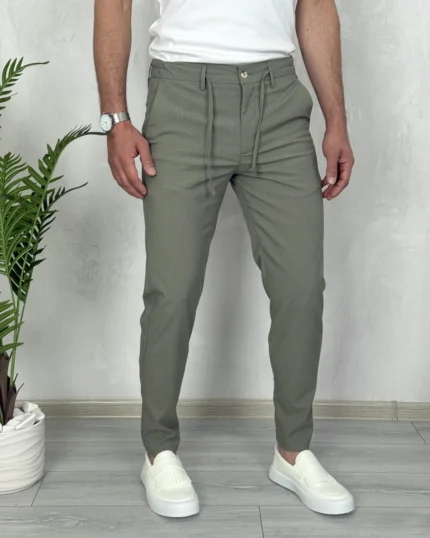 Muške joger pantalone 1044 maslinaste