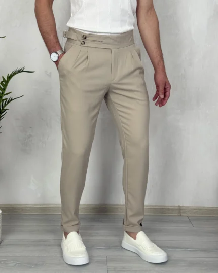 Muške pantalona-italijanski stil 1043 bež